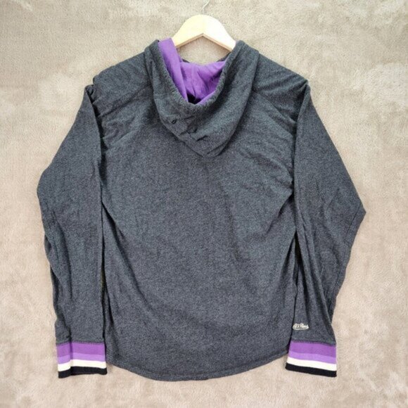 Youth Toronto Raptors Heathered Charcoal Hardwood Classic Raglan Pullover Hoodie - Picture 2 of 10